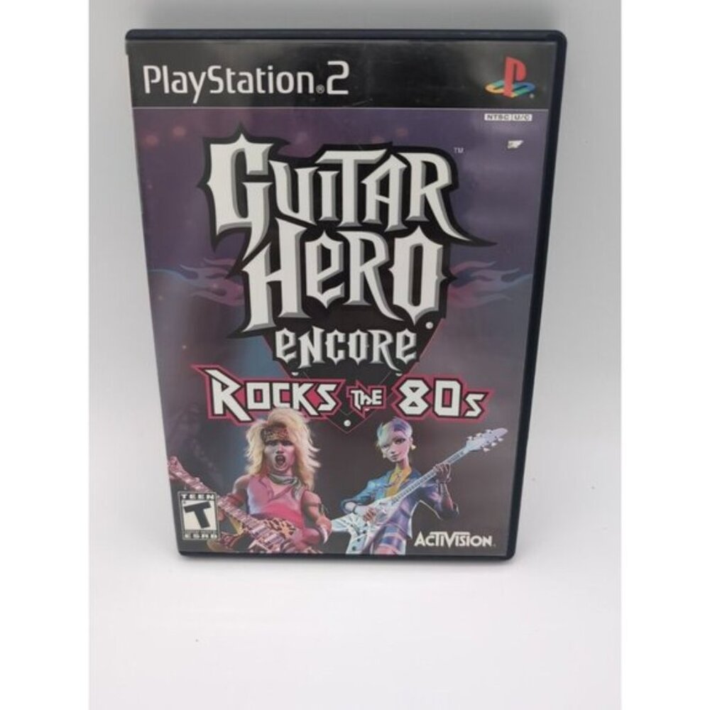 Guitar Hero Encore: Rocks the 80s (Sony PlayStation 2, 2007) PS2